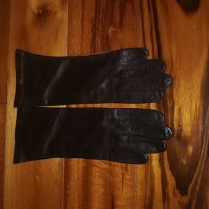 Vintage Brown soft leather gloves by Gimble's made in Italy